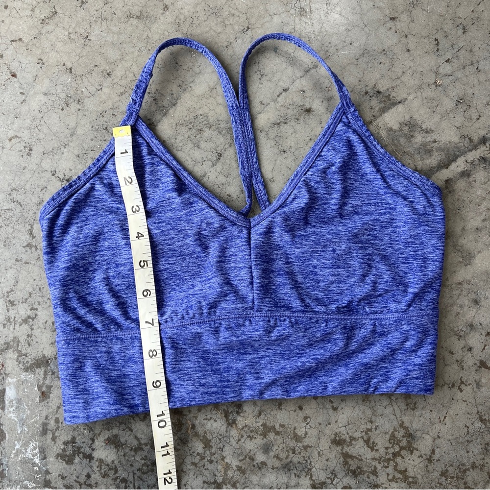 CALIA Heathered Blue Strappy Back Sports Bra Activewear Women’s Medium - Picture 5 of 10